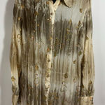 Peter Nygard  Button Down Sequin Accent Blouse Photo 0