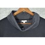 J.Jill Pure Jill Womens Dress Sz M Black Gray Cowl Neck Casual Long Sleeve Photo 2