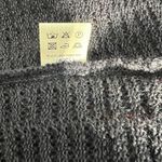 MFH Knits Sweater Womens Medium Black 100% Baby‎ Alpaca Multicolor Open Knit Top Photo 12