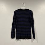 Universal Standard  Mila Blue Black Striped Shirt 4XS Photo 4