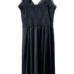 Vanity Fair Vintage Black Lace and Nylon Slip/Nightgown Size 34 USA Pin-Up Photo 0