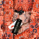 NWT Boutique Boho wide leg floral tie pants sz Large Multi Photo 6