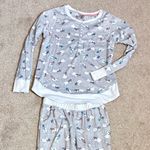 Cuddl Duds White Gray Polar Bear Cozy Warm Winter Pajama PJ Set Photo 6