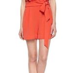 Diane Von Furstenberg  Purdette Tie-Waist Short Romper Size 8 Navy Blue DVF Photo 2