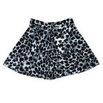ZARA NWT Leopard Print Skirted Shorts Skort Size XS Black Gray Photo 2