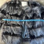 Vera & Lucy  Grey Faux Fur Coat Size XS Photo 4
