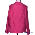 Ashworth  medium water resistant women’s v neck pink white pullover jacket Photo 3