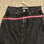 Madewell NWT  Rigid Denim Straight Mini Skirt in Hideaway Wash- Size 24 Photo 10
