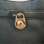 Michael Kors ‎ Black Pebbled Leather Crossbody Bag - Gold-Tone Hardware Photo 1