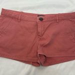 EXPRESS 175 Jean Shortie Low Rise Shorts Pink Salmon Size 4 Photo 0