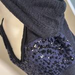 Free People  - Alpaca/Wool Sequin Sweater in Deep Navy & Black Size Small Photo 3