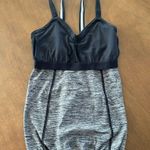 Lululemon Light Up Yoga Tank Top Heathered Black Grey Adjustable Elastic Hem 4 Photo 4
