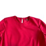 J. McLaughlin  Bold Red Sheath Dress Knee Length 3/4 Sleeves Knit Size Small Photo 1