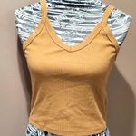 Wild Fable mustard yellow cropped tank top sz L Photo 0
