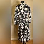 H&M Womens 100% Cotton Long sleeve V-Neck Tie-Belt Floral Bohemian Dress|Size:XS Photo 14