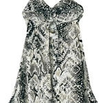 DO+BE  Mock Neck Snakeskin Sleeveless Drop Waist Dress Women Size‎ Small Photo 11