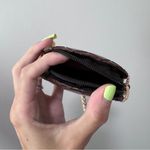 Coconut Shell Painted Hibiscus Flower Small Bag Philippines Handcrafted Handmade Brown Photo 3