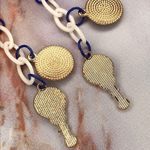 Handmade Preppy Witch Wand & Crown Charm Plastic Chain Earrings Photo 1