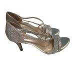 Bandolino Women's Meggie Open Toe Heels Gold Strappy Shoes 8 1/2 M Photo 3