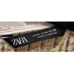 ZARA Multicolor Tweed Short Sleeve Round Neck Crop Top Photo 2