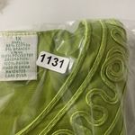 Joni B women's sz 1X embroidered lime‎ green jacket Maximalist, intricate Photo 7