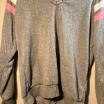 Bobbie Brooks Gray and Pink Raglan Sweatshirt Hoodie SZ XL Lightweight Pullover Photo 1