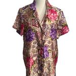 VTG California Dynasty Floral Sleep Shirt Pink Photo 0