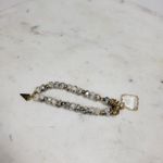 Erimish  Beaded Bracelet Womens Metallic Rondelle Faceted‎ Marble Jasper Stones Photo 9