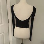 Urban Outfitters Cutest  Black Long Sleeve Top Photo 3