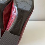 Aquatalia Pasha Croc Embossed Pointed Toe Pump Red Size 12 Photo 7