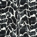 Chico's Shirt Women Medium Black White Animal Print Tie Front Casual Edgy Neutral Photo 4