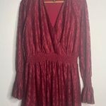 Disney Women Burgundy Red long sleeve lace dress Victorian Renaissance XXL Photo 0