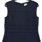 Reiss Neva Womens Navy Blue Sleeveless Sheath Dress UK 14 USA 10 EU 42 Photo 1
