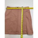Free People  Modern Femme Size 8 Bodycon Denim Mini Skirt in Blush Pink Photo 4