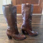 Banana Republic Brown Leather Heeled Boots Photo 1