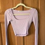 Glassons Size Extra Small XS Lavender Ribbed Women's Teen Girl Crop Top Photo 0