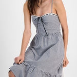 Gingham Dress Black Size L Photo 0