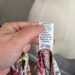 World Market Boho Floral Slip Dress Size S/M Pink Yellow Ruffle Hem Photo 6