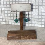 3 for $25 NEW Copper & Turquoise Celestial Sun Earrings Blue Photo 7