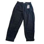 Everlane  Women’s 6‎ Tencel Relaxed Fit Chino Pant Black Slouchy Trouser New Photo 1