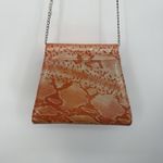 Bellini Faux Snake Print Orange Flap Bag Crossbody Y2k Boho Photo 10