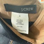 J.Crew  Black Felted Wool Blend Piped Pencil Skirt Size 8 Office Professional Photo 2