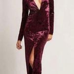 Forever 21 Velvet Burgundy Maxi Dress  Photo 0