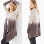 Barefoot Dreams  Cozy Chic Lite Ombré Calypso Wrap Cardigan S/M Stone and Cocoa Photo 1