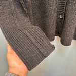 360 Cashmere  V Neck Cardigan in Dark Grey L Photo 4