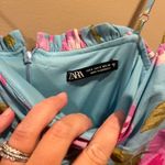 ZARA  Ruched Floral Mini Dress Photo 2