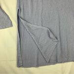 Eileen Fisher womens XL Light Purple Knit Top organic linen cotton split top Photo 4