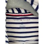 Tommy Hilfiger  white and navy striped  long cardigan size large Photo 3