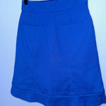 Nanette Lepore Nanette Lepore Royal Blue Welt Pocket Textured Knee Length Skirt EUC Size 0 Photo 0
