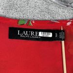 Ralph Lauren Lauren Shirt Womens Small Red Yellow Floral Black Label Peplum Y2K Photo 4